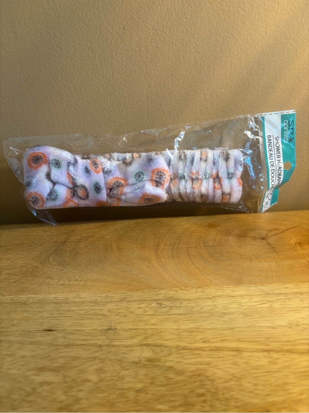 Pink Floral Plush Skincare Headband